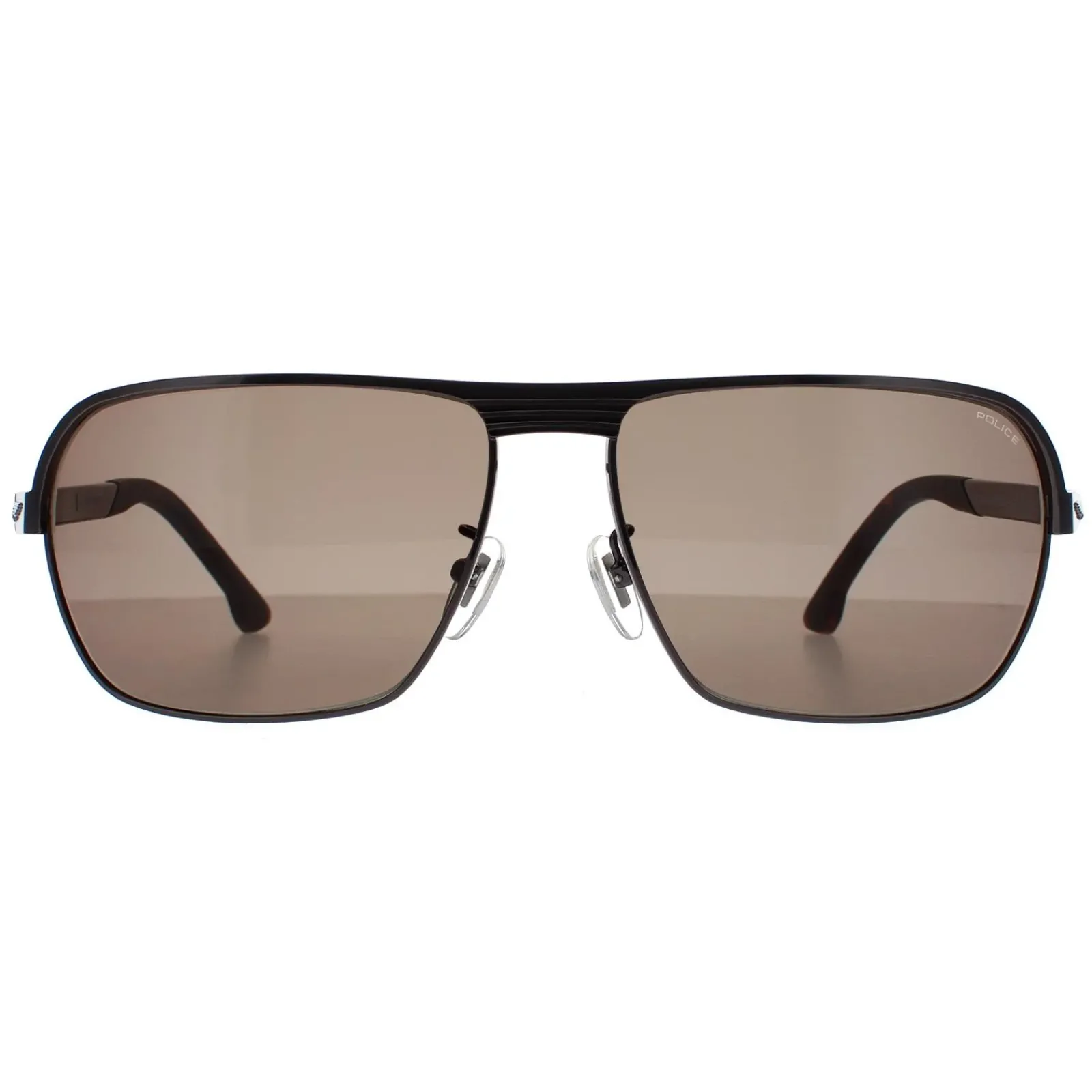 Police Square|Police^Sunglasses SPLC36 Tailwind Evo 2 0568 Shiny Gunmetal Grey Green