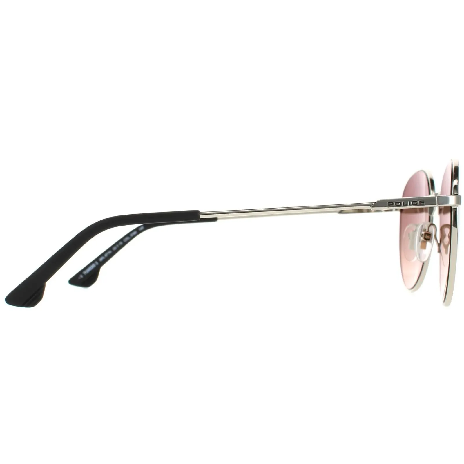 Police Round|Police^Sunglasses SPL971C Tuxedo 2 579K Palladium Silver Silver Mirror