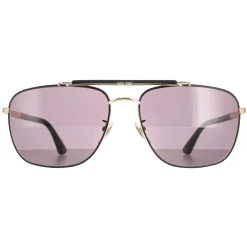 Police Aviator|Police^Sunglasses SPLD43 Origins 44 0302 Rose Gold Semi Matte Black Sm