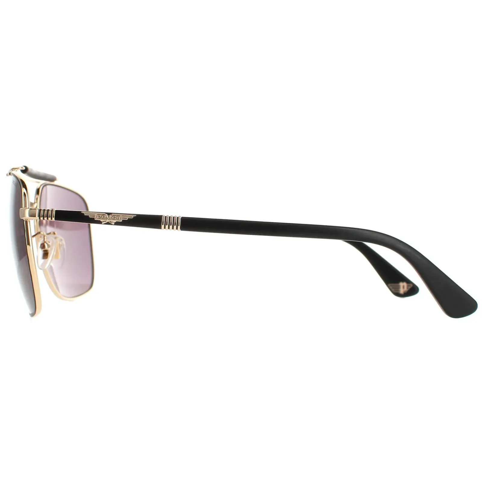 Police Aviator|Police^Sunglasses SPLD43 Origins 44 0302 Rose Gold Semi Matte Black Sm