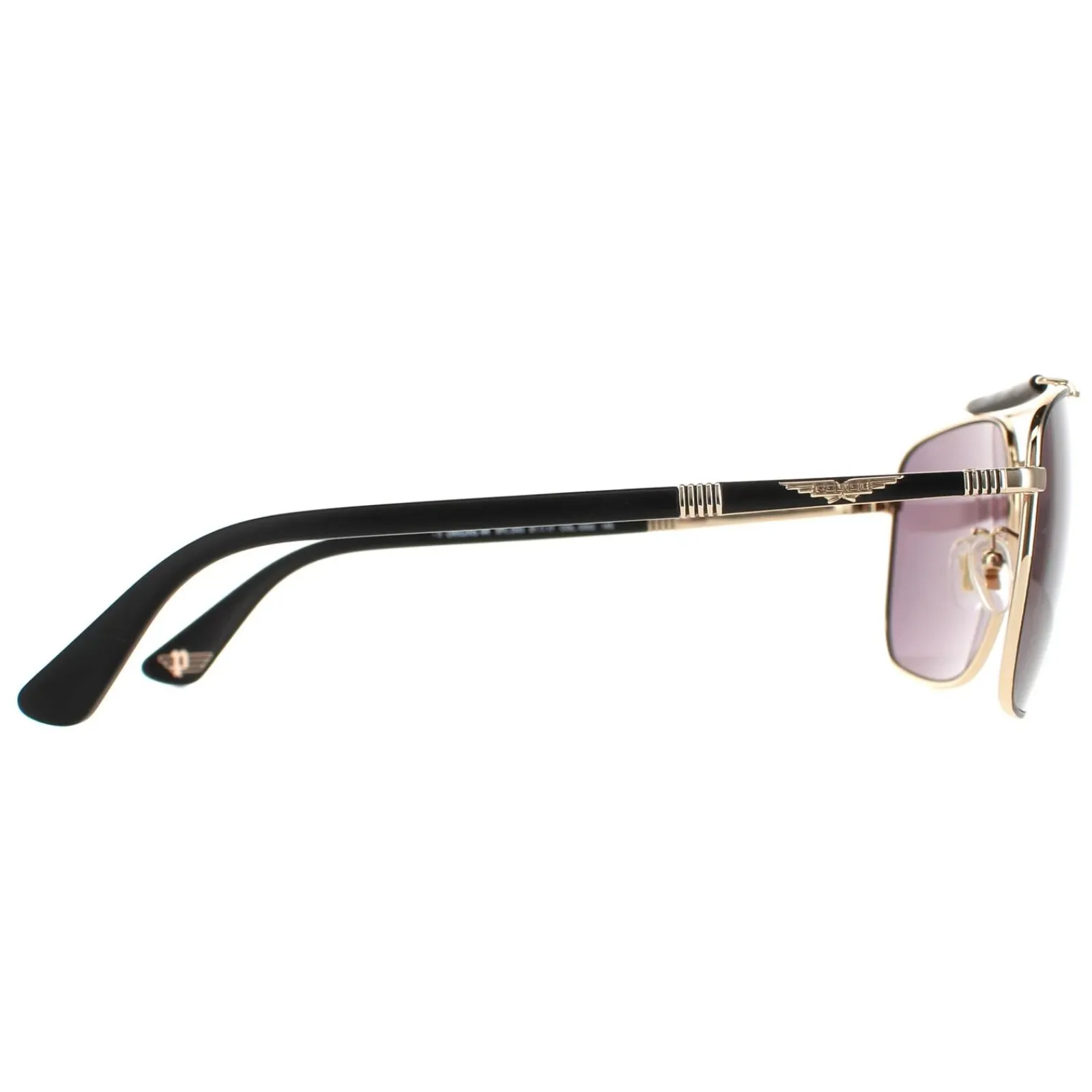 Police Aviator|Police^Sunglasses SPLD43 Origins 44 0302 Rose Gold Semi Matte Black Sm
