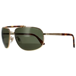 Police Rectangle|Police^Sunglasses SPLD44 Origins 45 0349 Shiny Gold Green