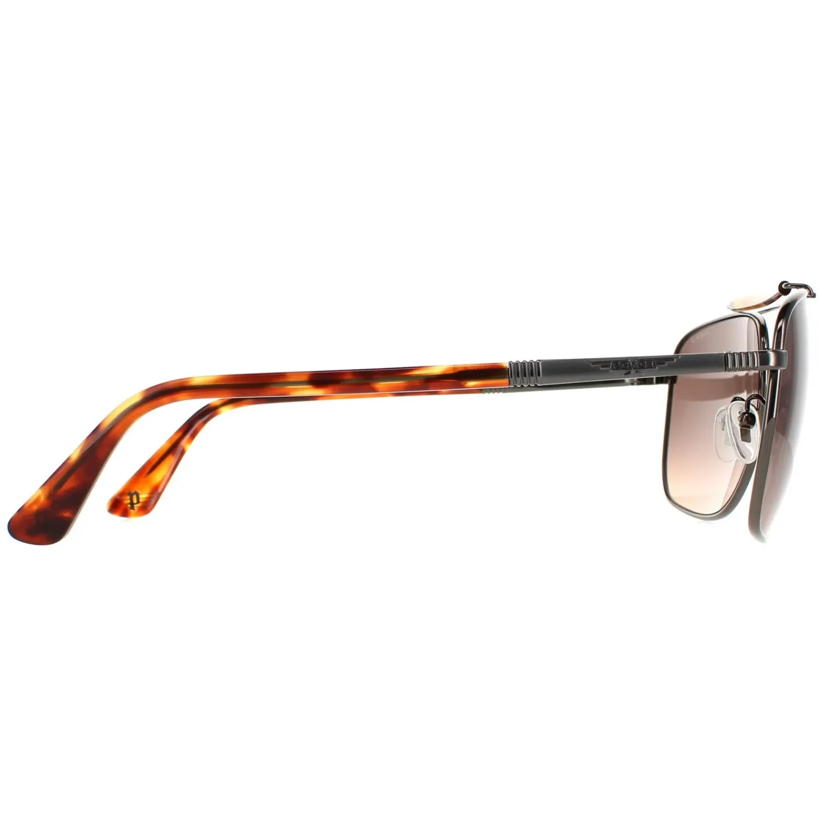 Police Aviator|Police^Sunglasses SPLD43 Origins 44 584K Shiny Gunmetal Matte Smoke Gr