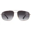 Police Aviator|Police^Sunglasses SPLE04 0300 Shiny Total Rose Gold Smoke Gradient