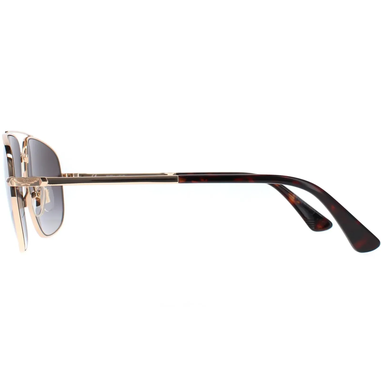 Police Aviator|Police^Sunglasses SPLE04 0300 Shiny Total Rose Gold Smoke Gradient