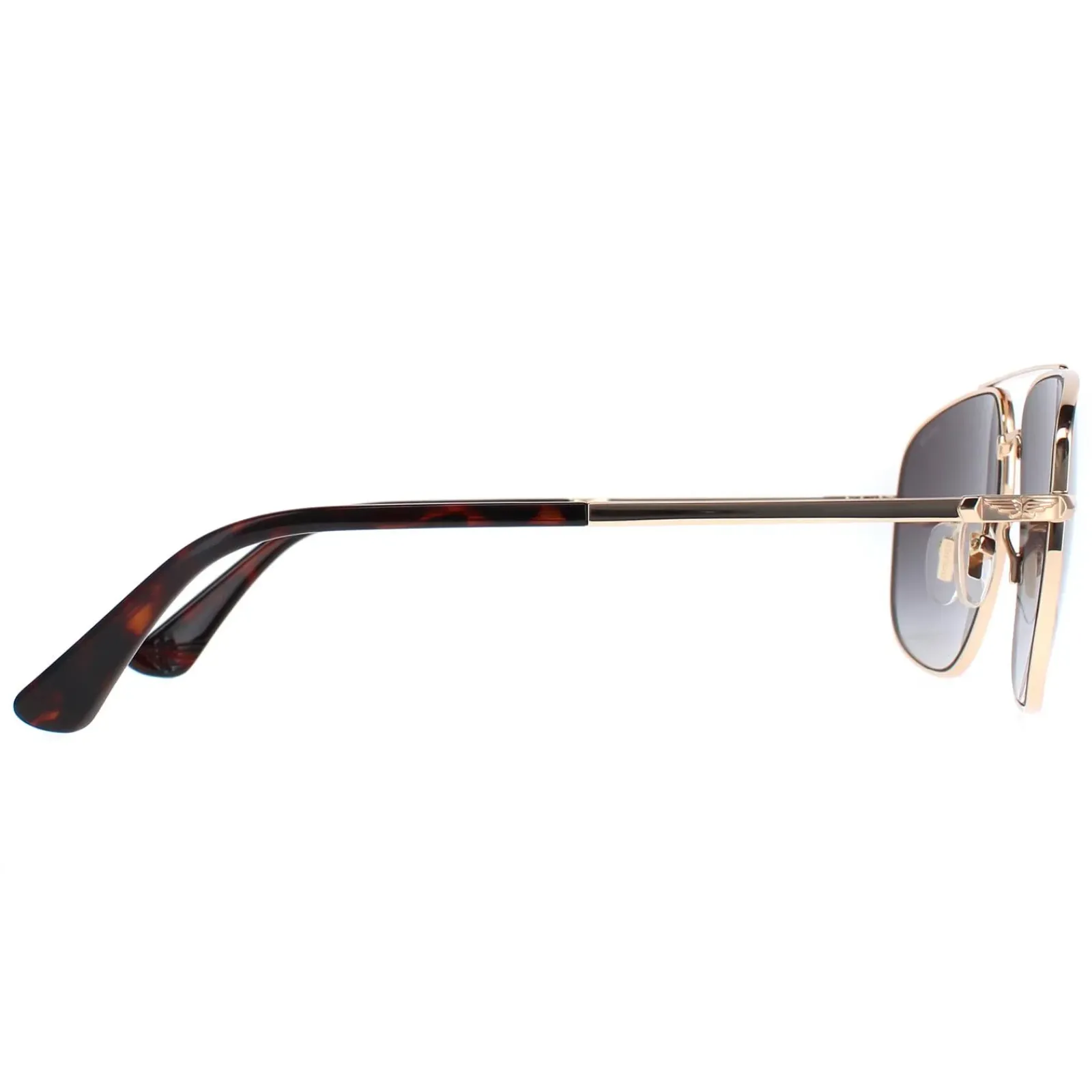 Police Aviator|Police^Sunglasses SPLE04 0300 Shiny Total Rose Gold Smoke Gradient