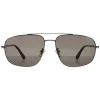 Police Aviator|Police^Sunglasses SPLE04 Roadie 2 0509 Shiny Ruthenium Grey Green