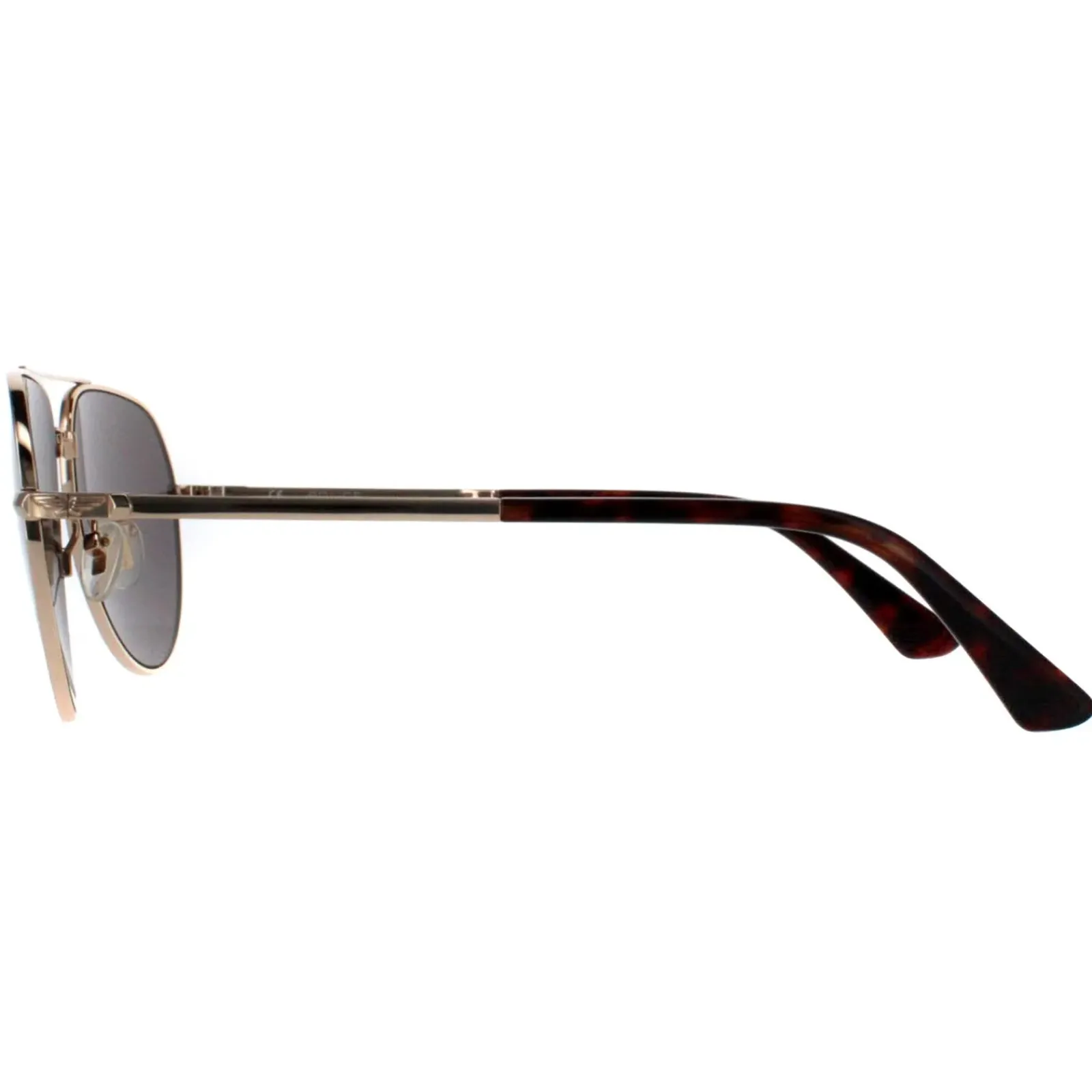 Police Aviator|Police^Sunglasses SPLE25 Roadie 3 300 Shiny Total Rose Gold Grey Green