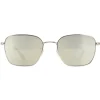 Police Square|Police^Sunglasses SPLE03 Roadie 1 8FEX Shiny Camel Brown Smoke Silver