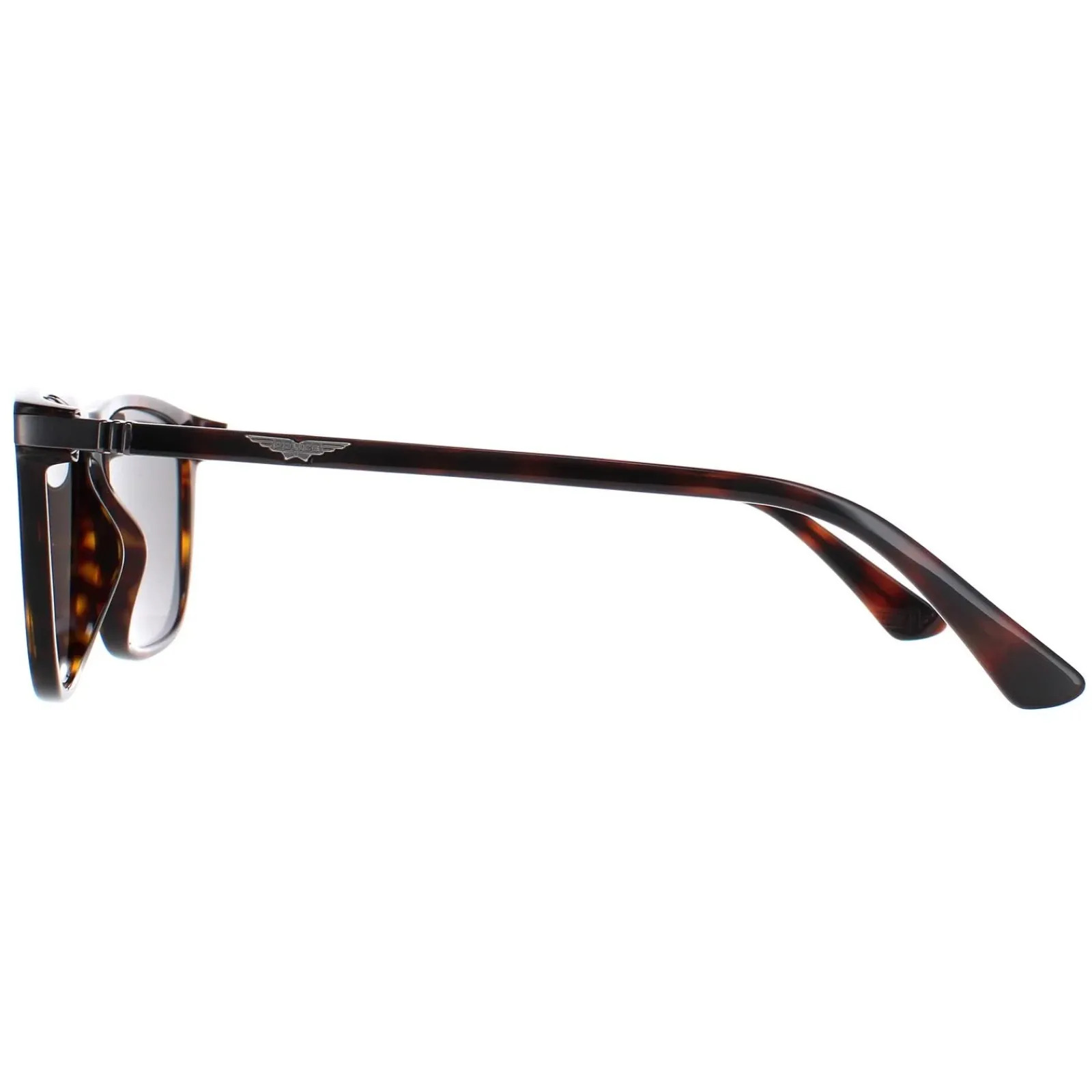 Police Rectangle|Police^Sunglasses SPLE05M 0722 Dark Havana Grey Green