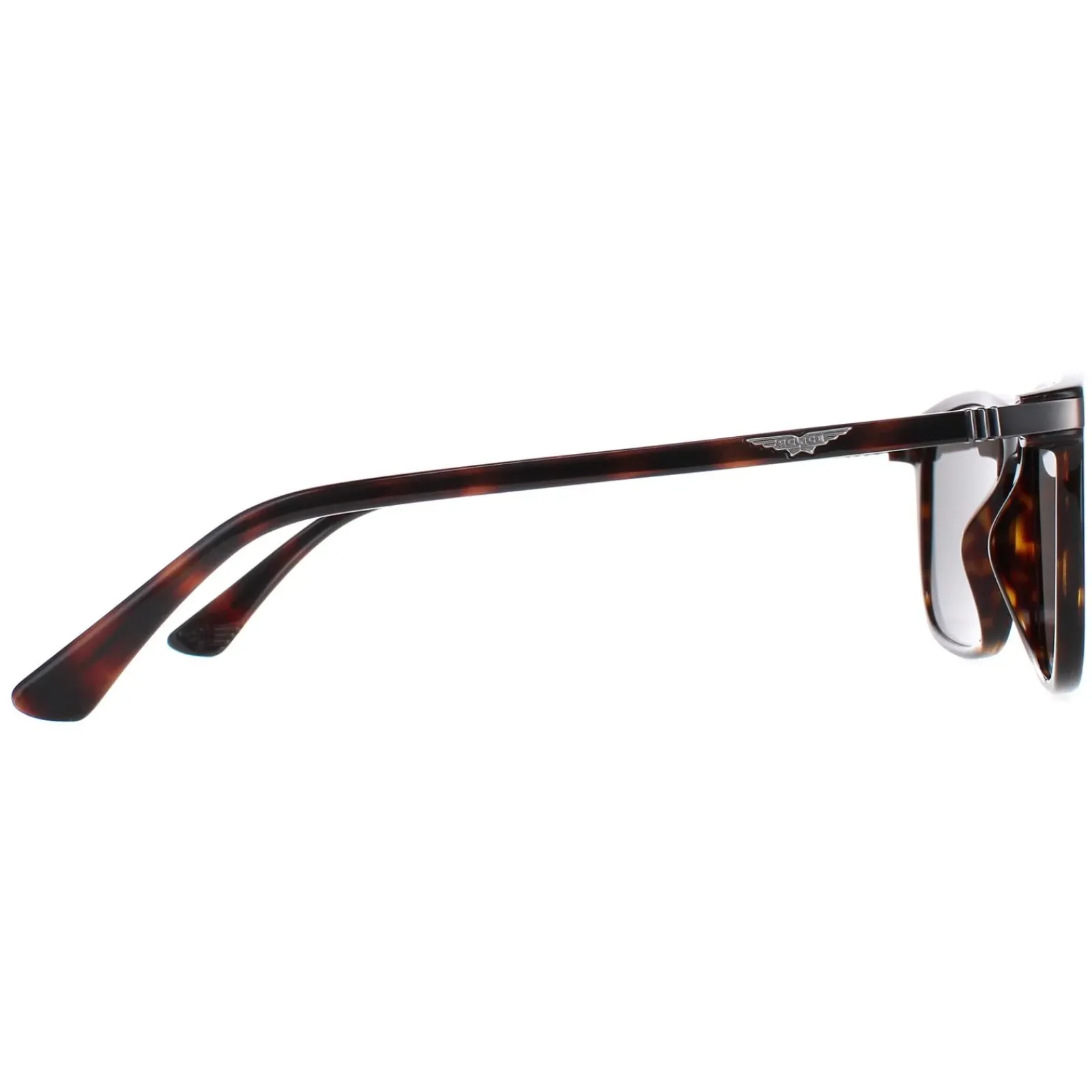 Police Rectangle|Police^Sunglasses SPLE05M 0722 Dark Havana Grey Green