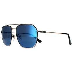 Police Aviator|Police^Sunglasses SPLF64 Octane 1 300B Shiny Pink Gold Smoke Mirror Bl