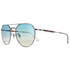 Police Aviator|Aviator^Sunglasses SPLF14 Urban 7 509B Shiny Ruthenium Smoke Mirror Sil