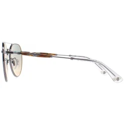 Police Aviator|Aviator^Sunglasses SPLF14 Urban 7 509B Shiny Ruthenium Smoke Mirror Sil