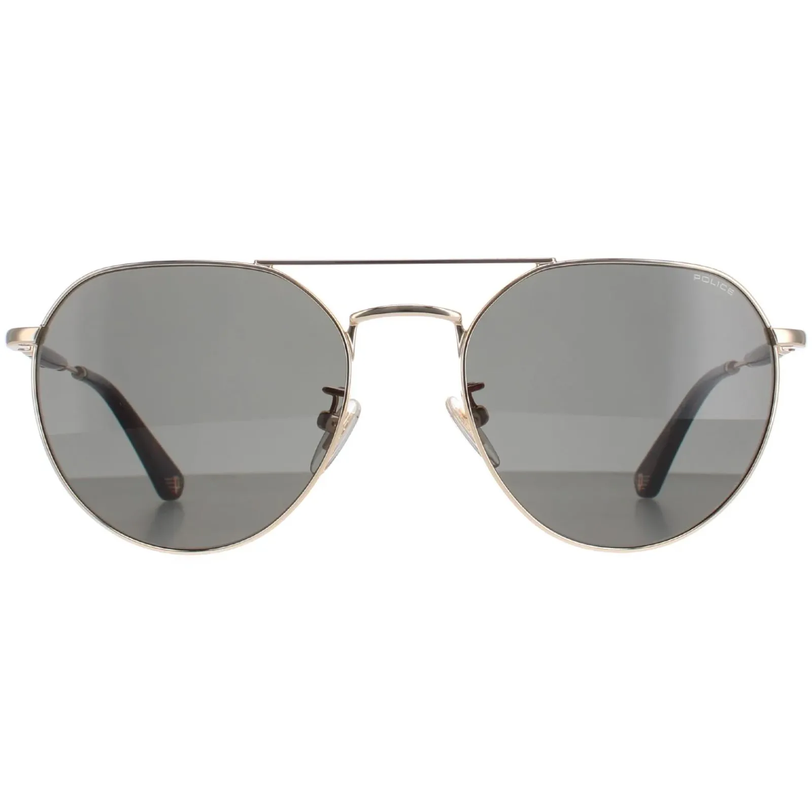 Police Aviator|Aviator^Sunglasses SPLF14 Urban 7 300Y Shiny Pink Gold Grey Green