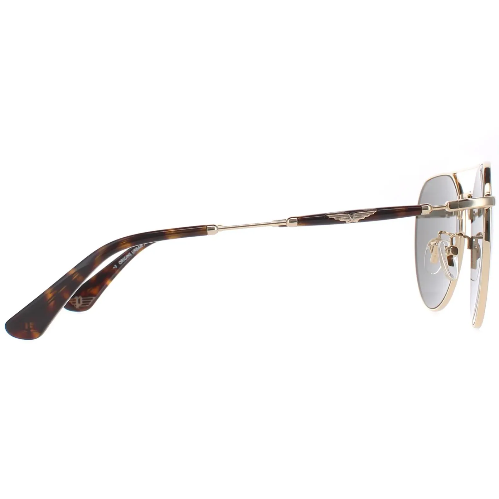Police Aviator|Aviator^Sunglasses SPLF14 Urban 7 300Y Shiny Pink Gold Grey Green