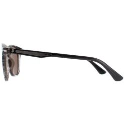 Police Round|Police^Sunglasses SPLF18E 6BZP Striped Grey Brown Polarized
