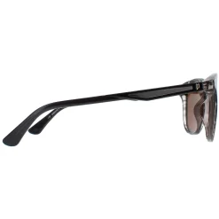 Police Round|Police^Sunglasses SPLF18E 6BZP Striped Grey Brown Polarized