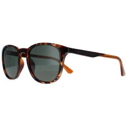 Police Round|Police^Sunglasses SPLF18E 978P Shiny Dark Havana Green Polarized