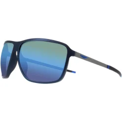 Police Square|Police^Sunglasses SPLL15 Solstice 4 V78B Semi Matte Ruthenium Blue Bro