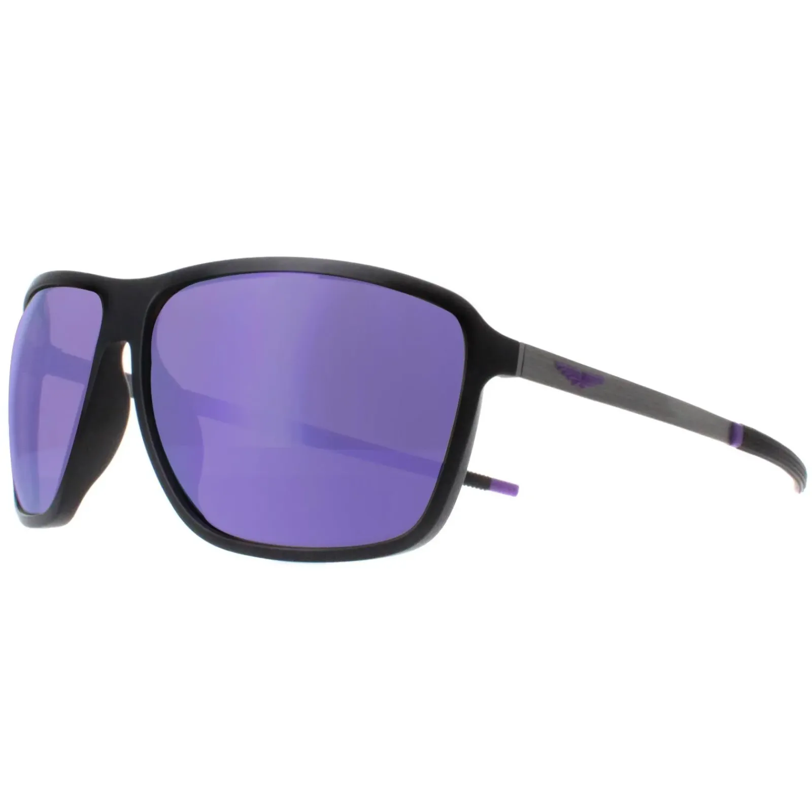 Police Square|Police^Sunglasses SPLL15 Solstice 4 U28Z Matte Black Brown Mirror Viol