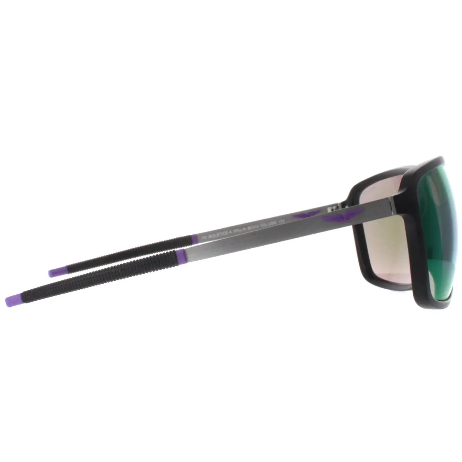 Police Square|Police^Sunglasses SPLL15 Solstice 4 U28Z Matte Black Brown Mirror Viol