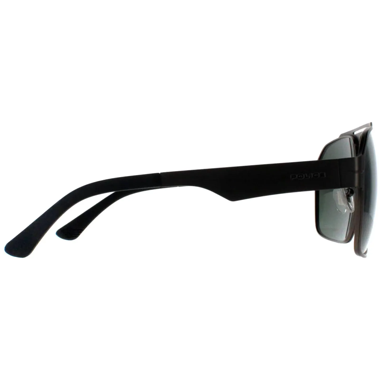 Police Polarised|Aviator^Sunglasses SPLL08 Summit 1 I47P Matte Satinised Bakelite Grey G