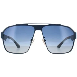 Police Aviator|Police^Sunglasses SPLL08 Summit 1 S72P Matte Blue Blue Gradient