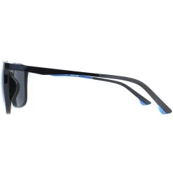 Police Square|Police^Sunglasses SPL770M Vibe 1 Z42B Shiny Black Smoke Mirror Blue