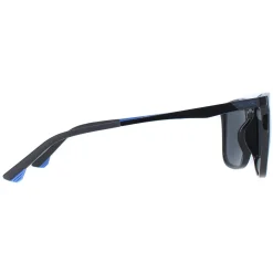 Police Square|Police^Sunglasses SPL770M Vibe 1 Z42B Shiny Black Smoke Mirror Blue