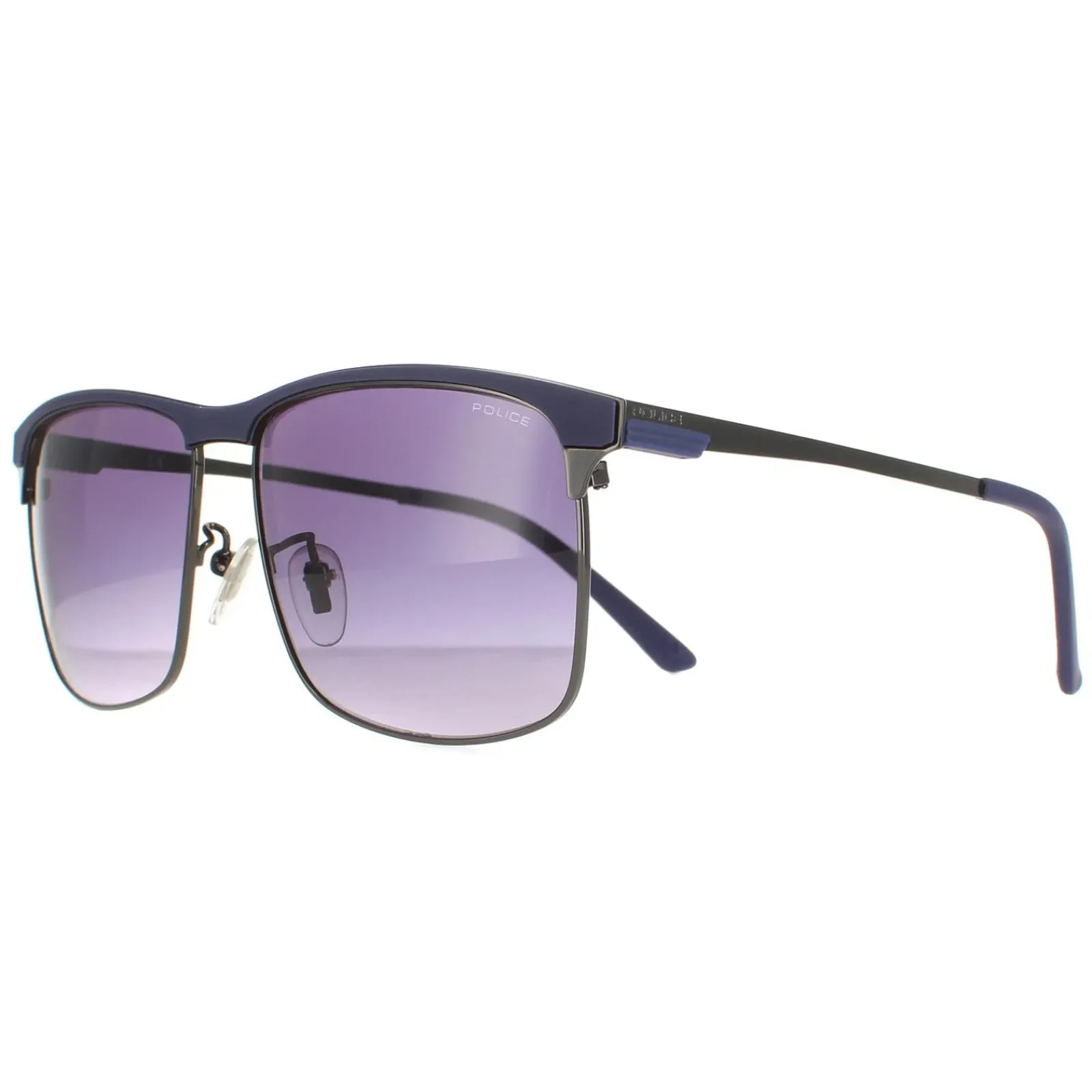 Police Police^Sunglasses SPL570N Crossover 2 0568 Matte Blue Gunmetal Blue Gr
