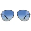 Police Polarised^Sunglasses SPL777N K53P Shiny Gunmetal Blue Gradient Polarized