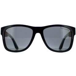 Polo Ralph Lauren Polarised^Sunglasses PH4162 500181 Shiny Black Grey Polarised
