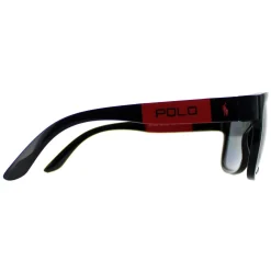 Polo Ralph Lauren Polarised^Sunglasses PH4162 500181 Shiny Black Grey Polarised