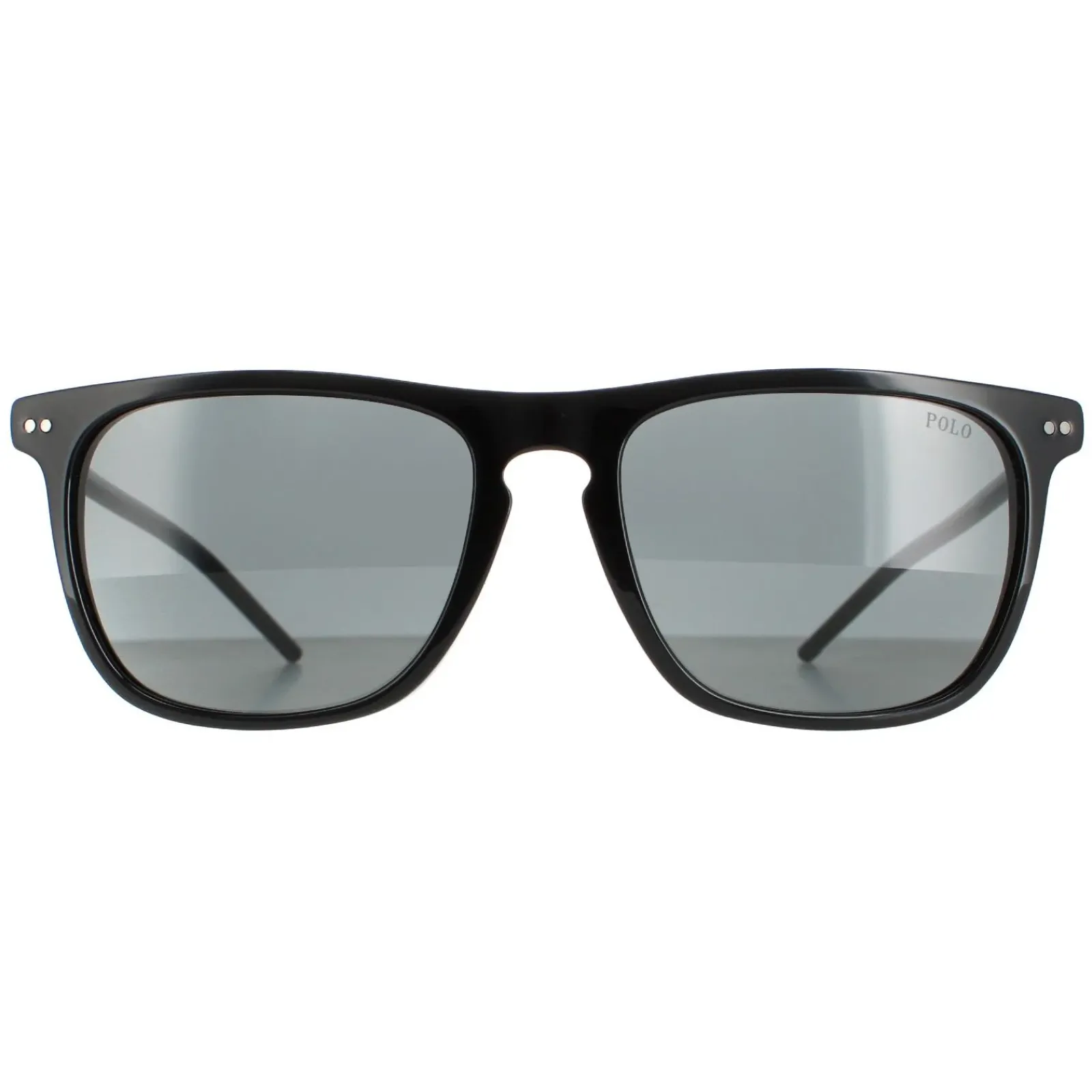 Polo Ralph Lauren Rectangle^Sunglasses PH4168 500187 Shiny Black Grey