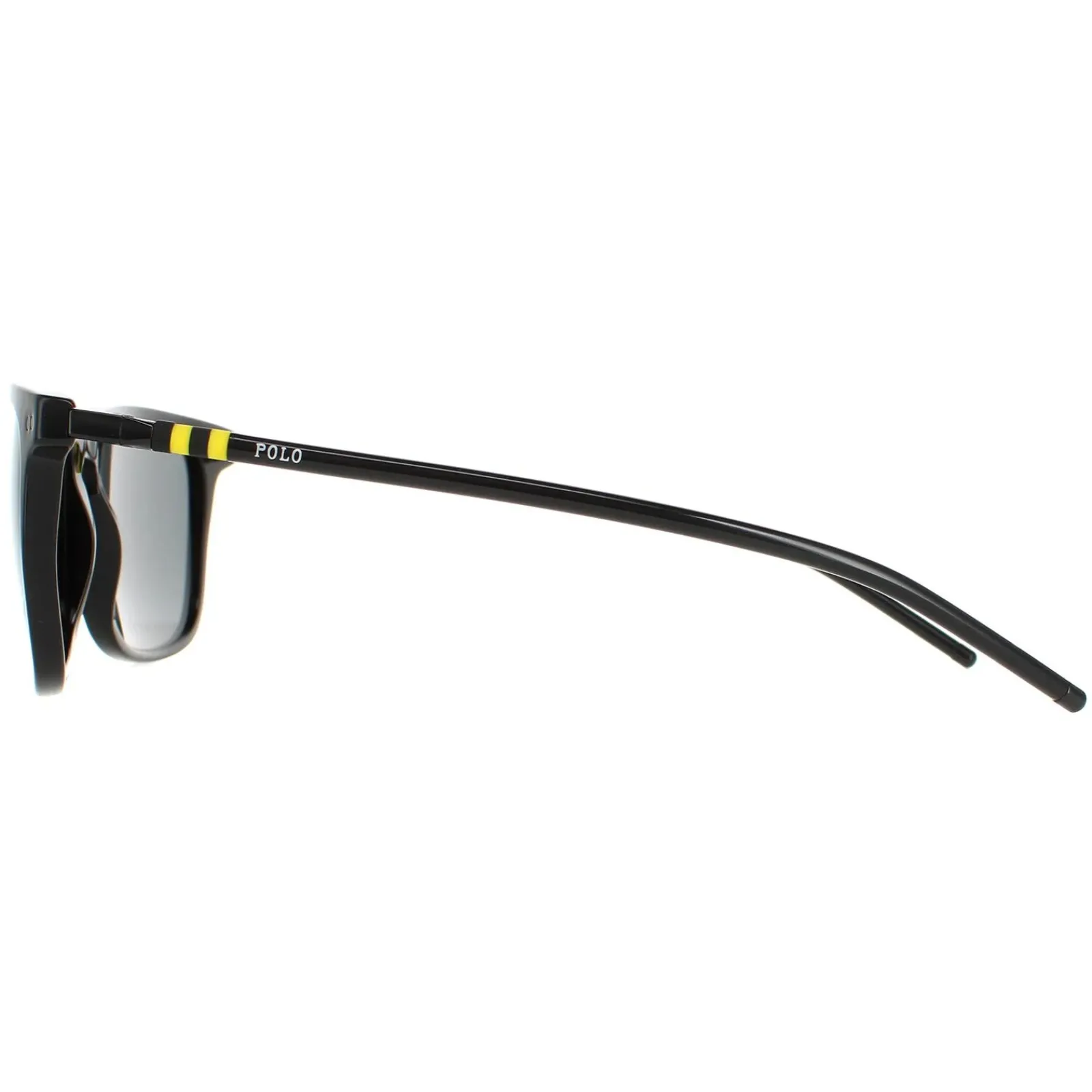 Polo Ralph Lauren Rectangle^Sunglasses PH4168 500187 Shiny Black Grey