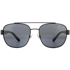 Polo Ralph Lauren Polarised|Aviator^Sunglasses PH3119 903881 Matte Black Grey Polarized