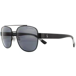 Polo Ralph Lauren Polarised|Aviator^Sunglasses PH3119 903881 Matte Black Grey Polarized