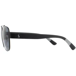 Polo Ralph Lauren Polarised|Aviator^Sunglasses PH3119 903881 Matte Black Grey Polarized
