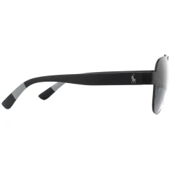Polo Ralph Lauren Polarised|Aviator^Sunglasses PH3119 903881 Matte Black Grey Polarized