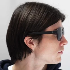 Polo Ralph Lauren Polarised|Aviator^Sunglasses PH3119 903881 Matte Black Grey Polarized