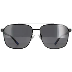 Polo Ralph Lauren Polarised|Aviator^Sunglasses PH3135 900381 Shiny Black Grey Polarized