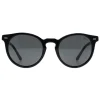 Polo Ralph Lauren Round^Sunglasses PH4151 500187 Shiny Black Dark Grey