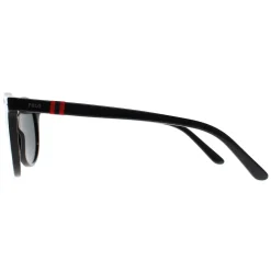 Polo Ralph Lauren Round^Sunglasses PH4151 500187 Shiny Black Dark Grey