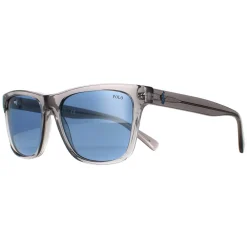 Polo Ralph Lauren Rectangle^Sunglasses PH4167 51111U Shiny Transparent Grey Ligh