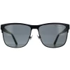 Polo Ralph Lauren Polarised|Square^Sunglasses PH3128 939781 Matte Black On Shiny Black