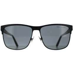 Polo Ralph Lauren Polarised|Square^Sunglasses PH3128 939781 Matte Black On Shiny Black