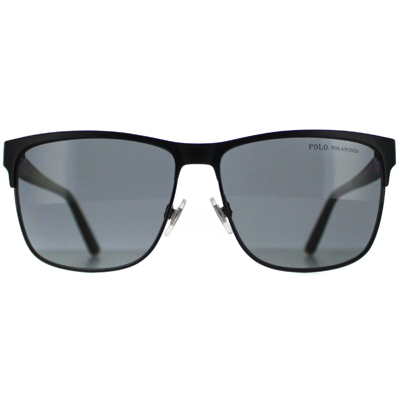 Polo Ralph Lauren Polarised|Square^Sunglasses PH3128 939781 Matte Black On Shiny Black