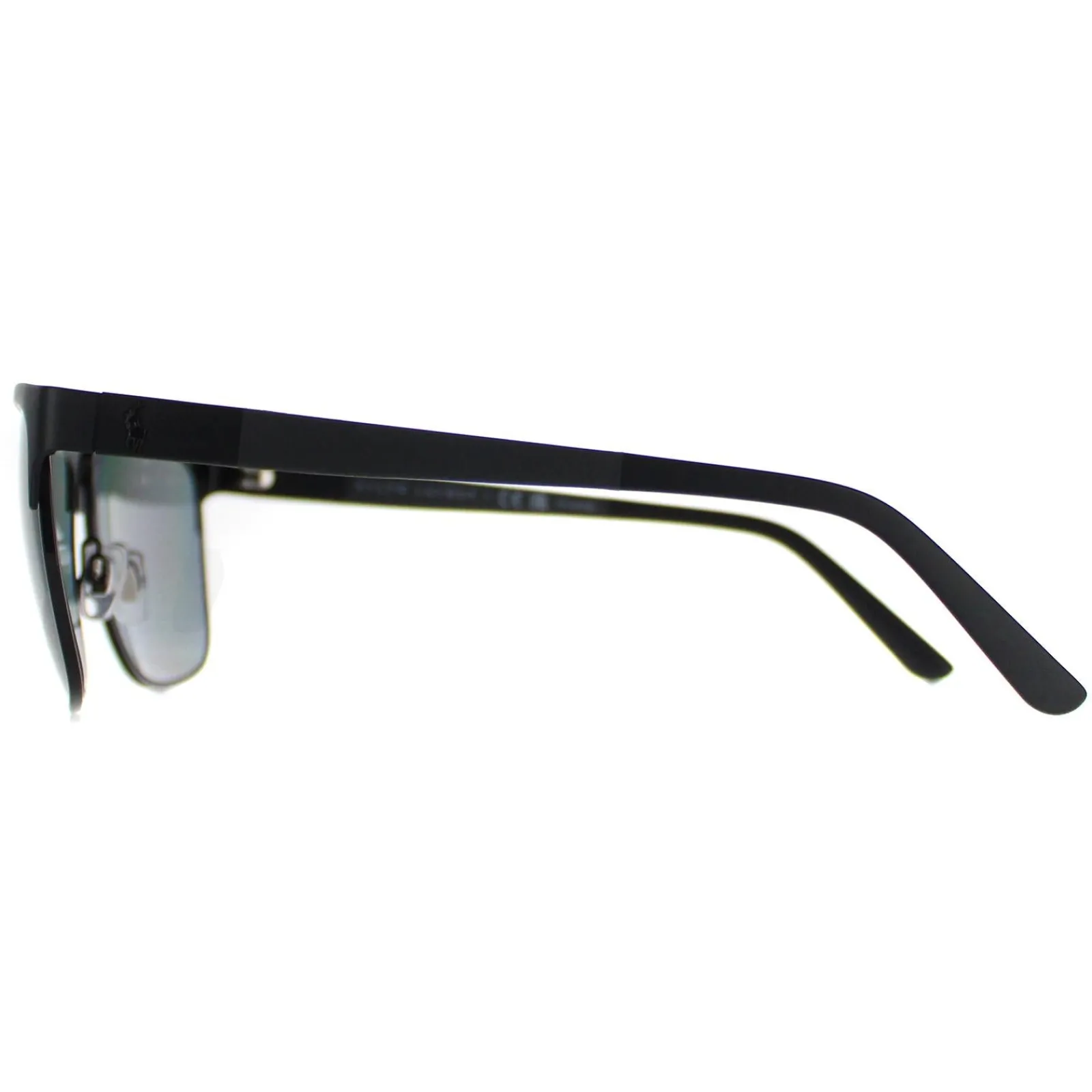 Polo Ralph Lauren Polarised|Square^Sunglasses PH3128 939781 Matte Black On Shiny Black