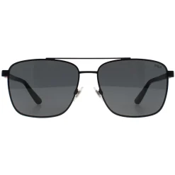 Polo Ralph Lauren Rectangle^Sunglasses PH3137 926787 Semi-Shiny Black Grey